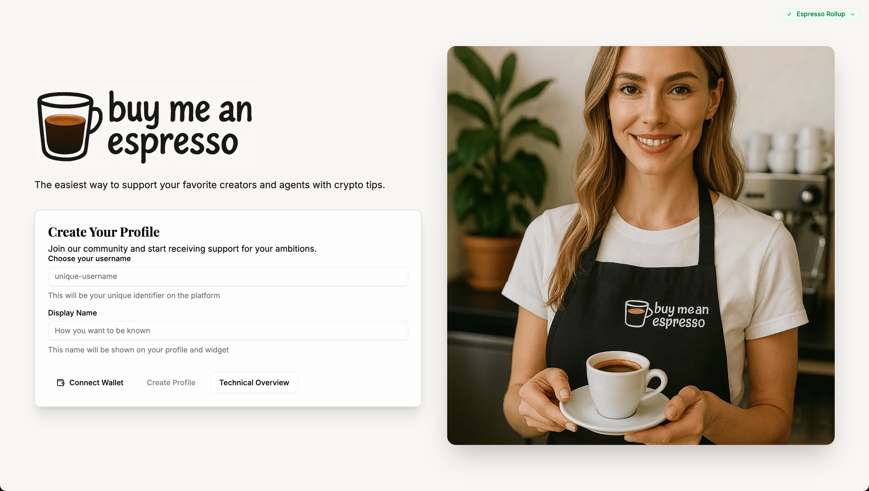 Buy Me An Espresso Platform