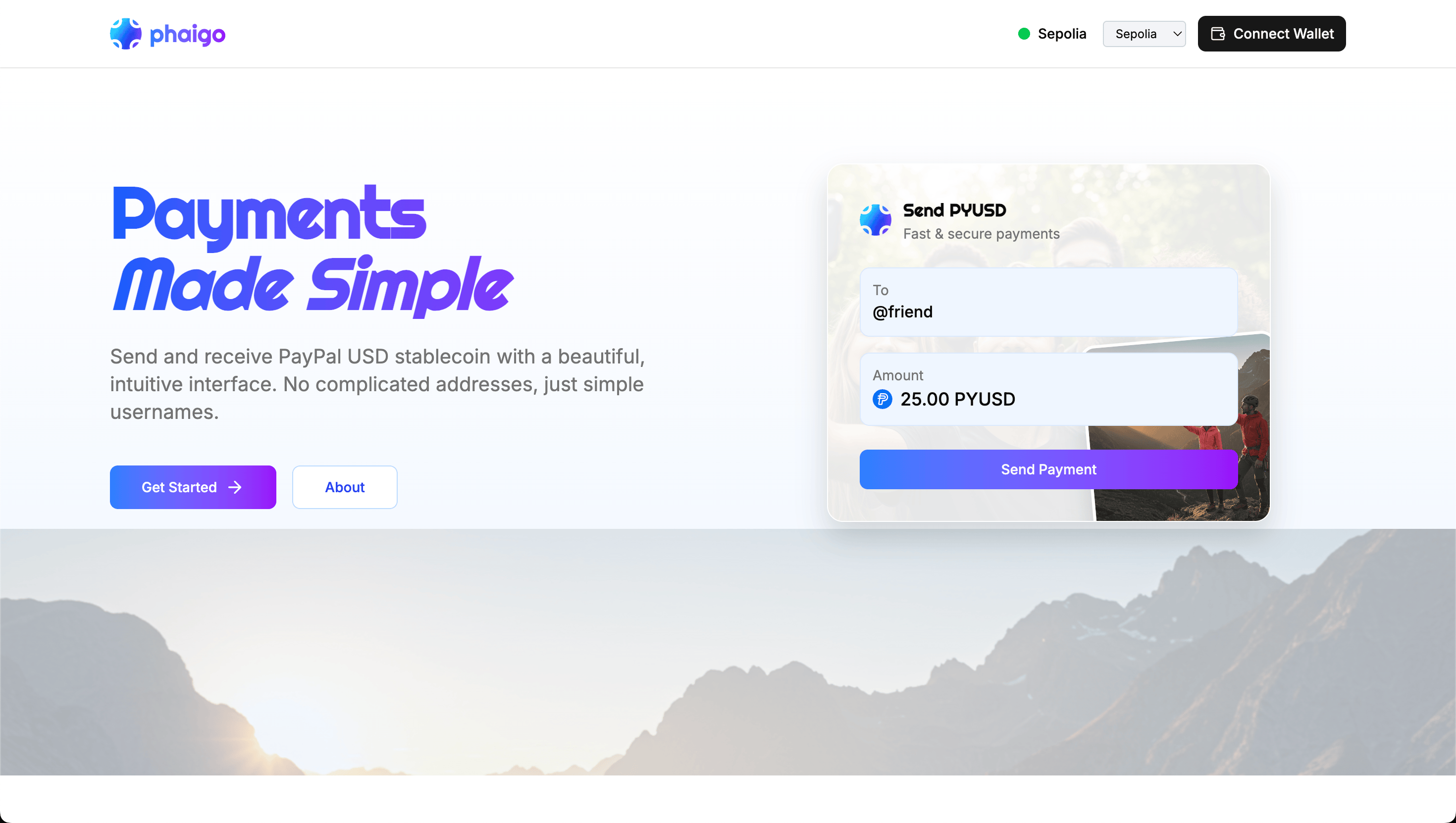 Phaigo PYUSD Payment App